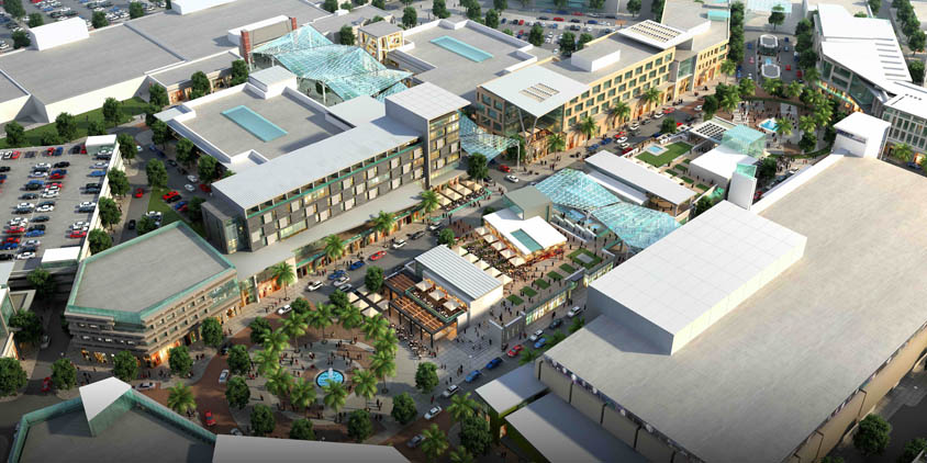 Aerial rendering of Lake Nona
