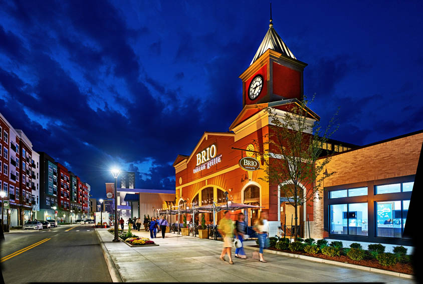 Outside of Brio restaurant