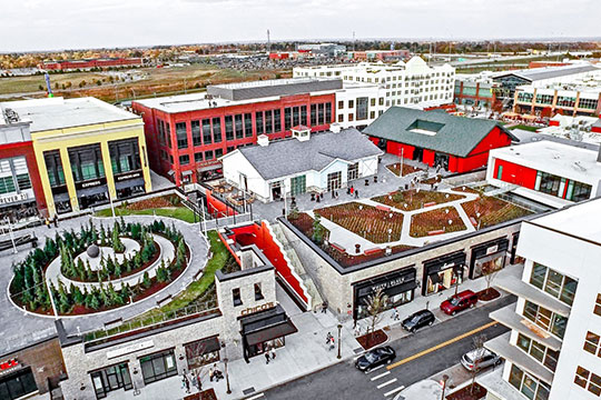 Aerial view of Liberty Center