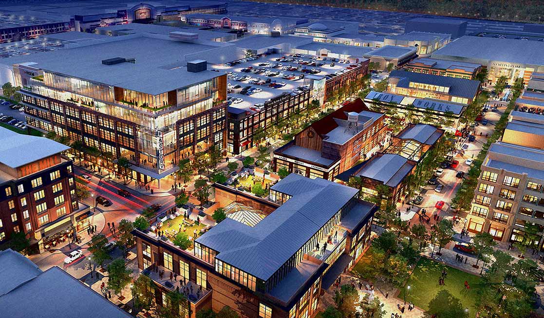 Aerial view of Easton