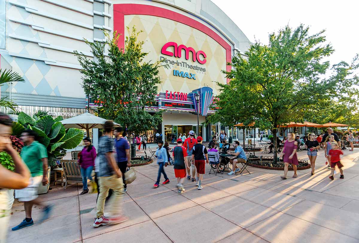 Out front of AMC theatre