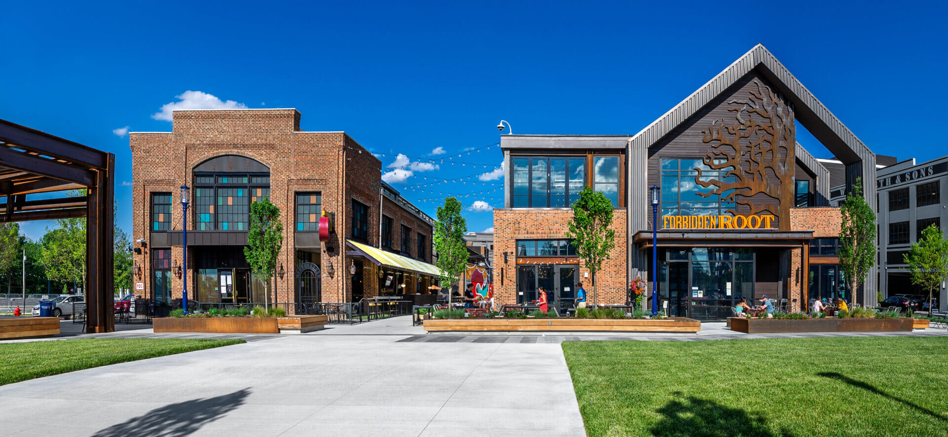 Exterior of Forbidden Root restaurant