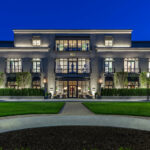 Outside of Restoration Hardware at night