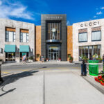 Tiffany & Co and Gucci storefronts at Easton Town Center in Columbus, OH